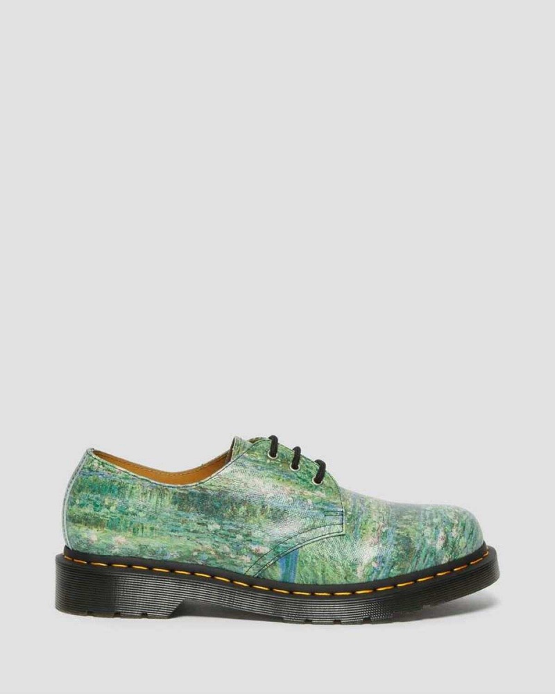 Black DR Martens 1461 The National Gallery Monet Oxford Shoes | 0247LDOEU