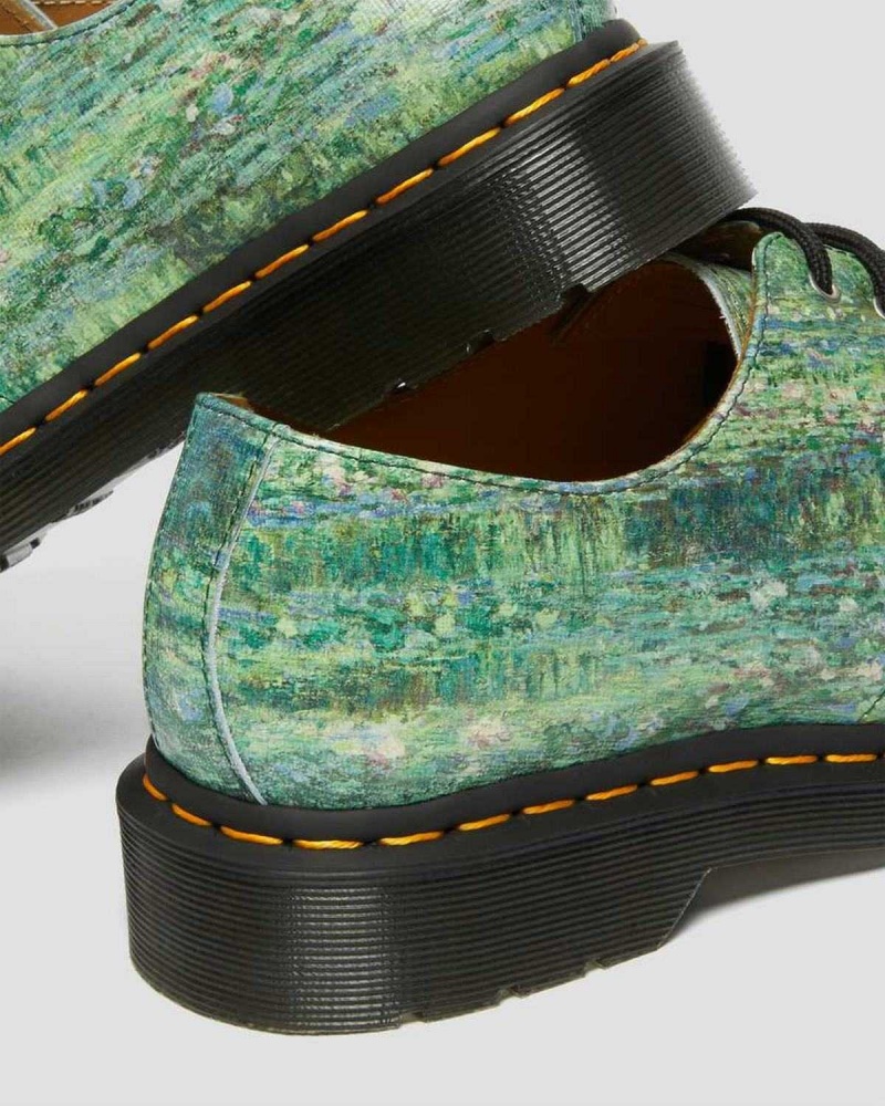 Black DR Martens 1461 The National Gallery Monet Oxford Shoes | 0247LDOEU