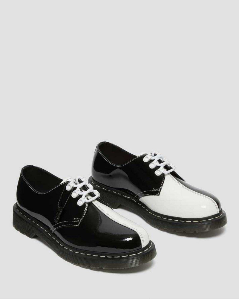 Black DR Martens 1461 Tokyo Patent Leather Oxford Shoes | 0871SBRZO