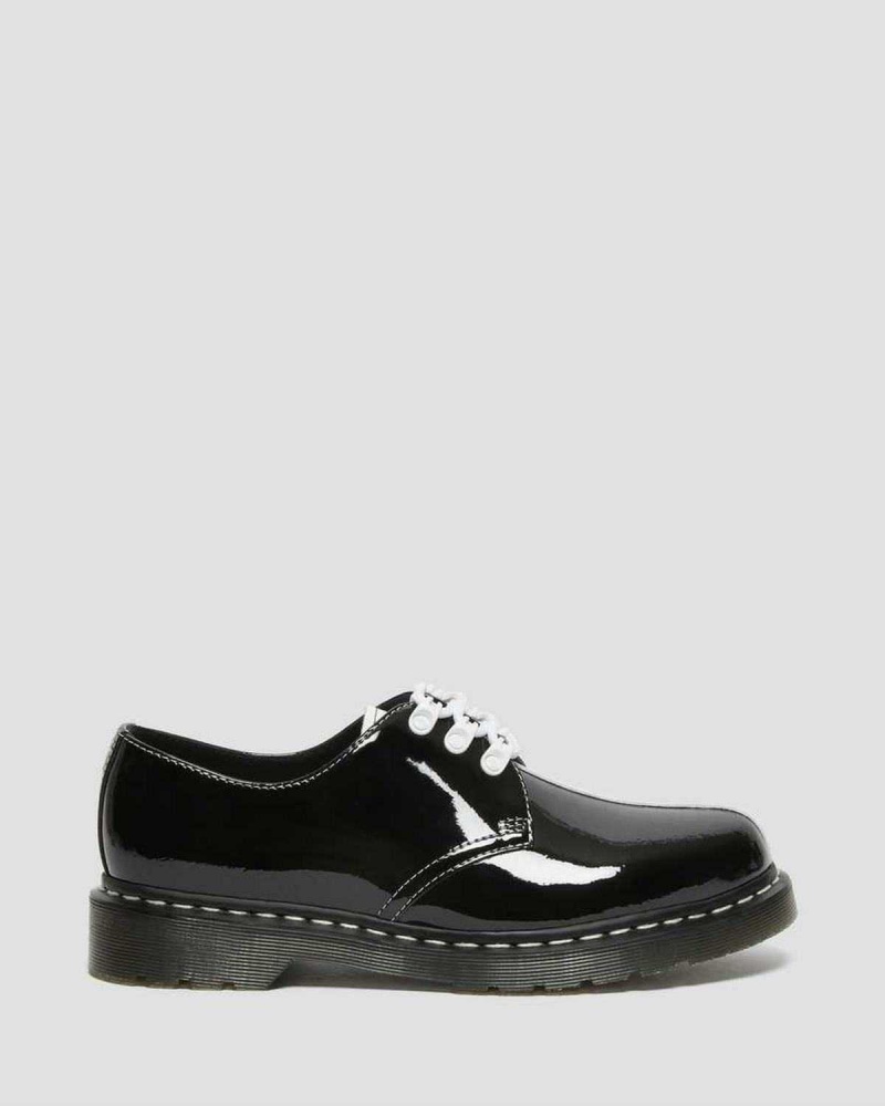 Black DR Martens 1461 Tokyo Patent Leather Oxford Shoes | 0871SBRZO