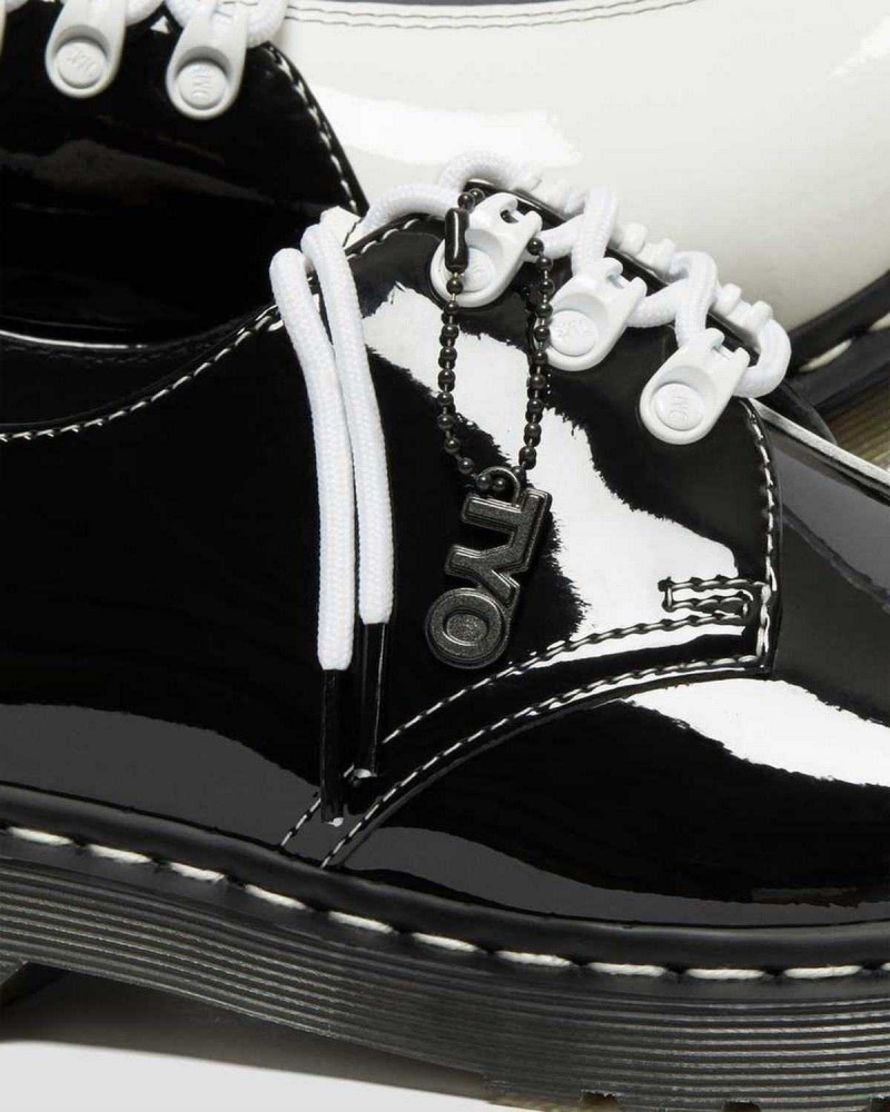 Black DR Martens 1461 Tokyo Patent Leather Oxford Shoes | 0871SBRZO