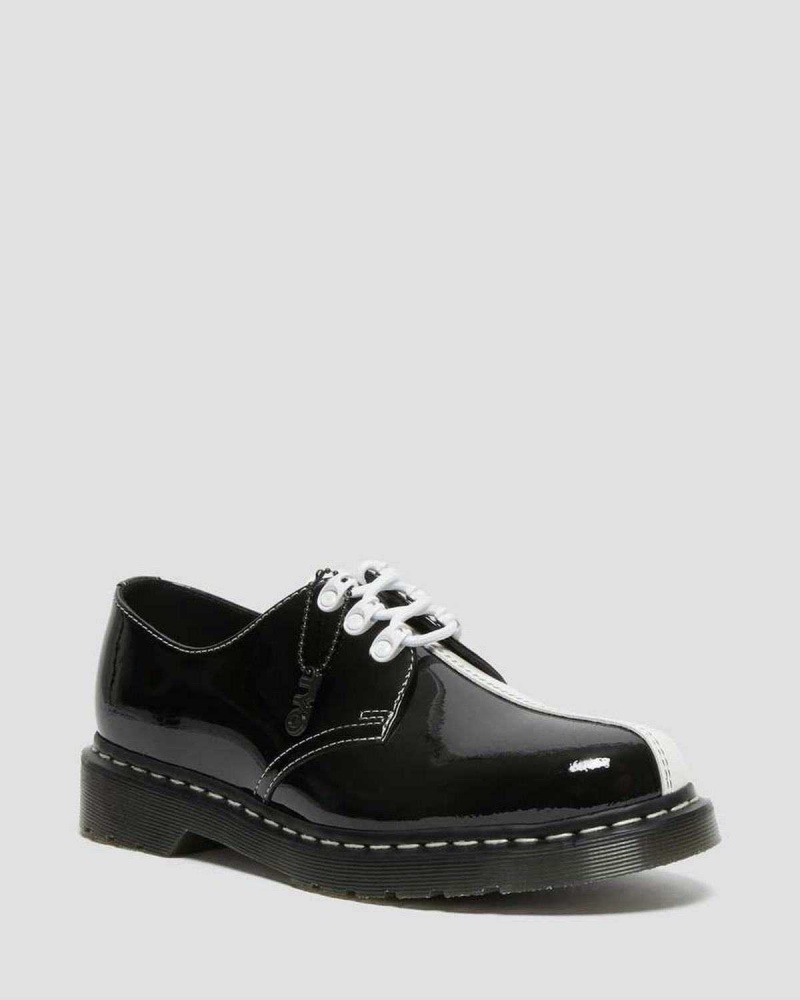 Black DR Martens 1461 Tokyo Patent Leather Oxford Shoes | 0871SBRZO