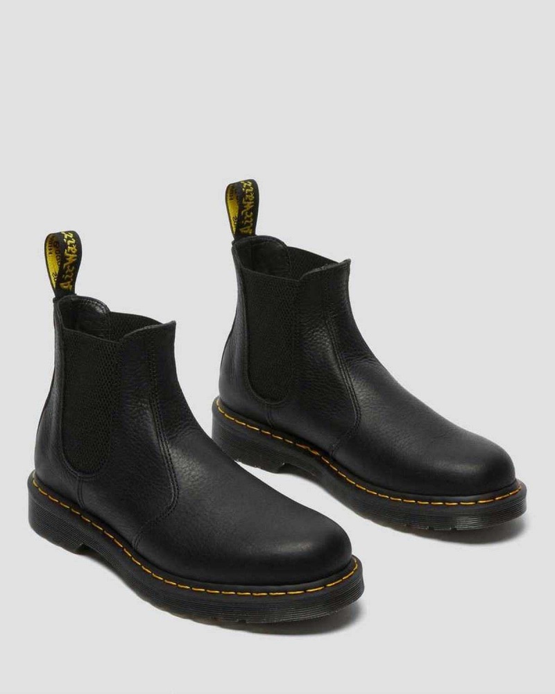 Black DR Martens 2976 Ambassador Leather Chelsea Boots | 6945URIGF