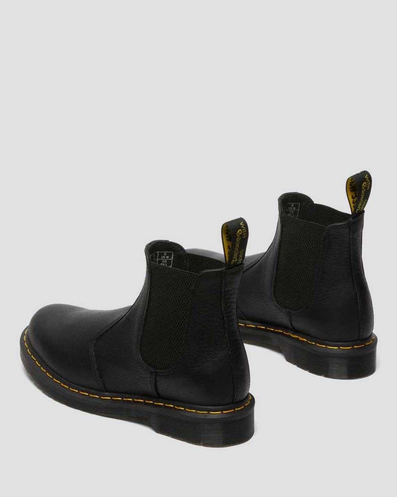 Black DR Martens 2976 Ambassador Leather Chelsea Boots | 6945URIGF