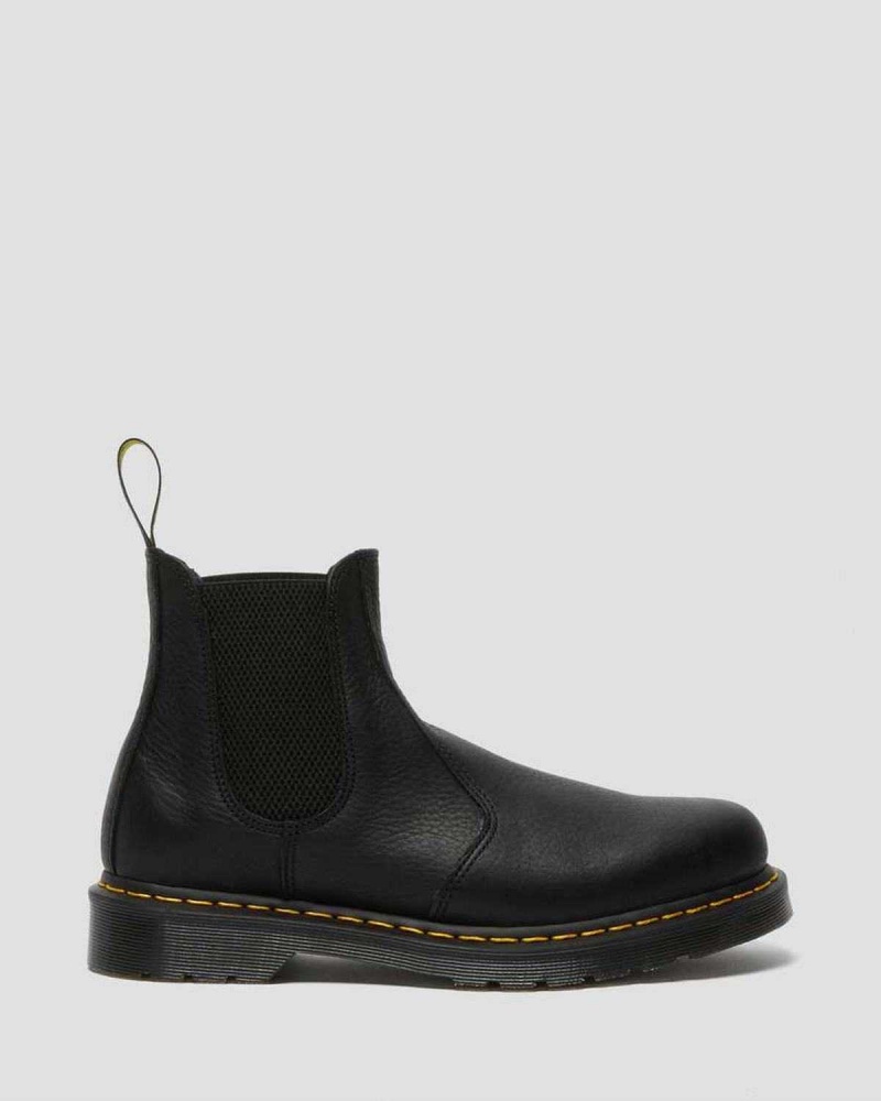 Black DR Martens 2976 Ambassador Leather Chelsea Boots | 6945URIGF