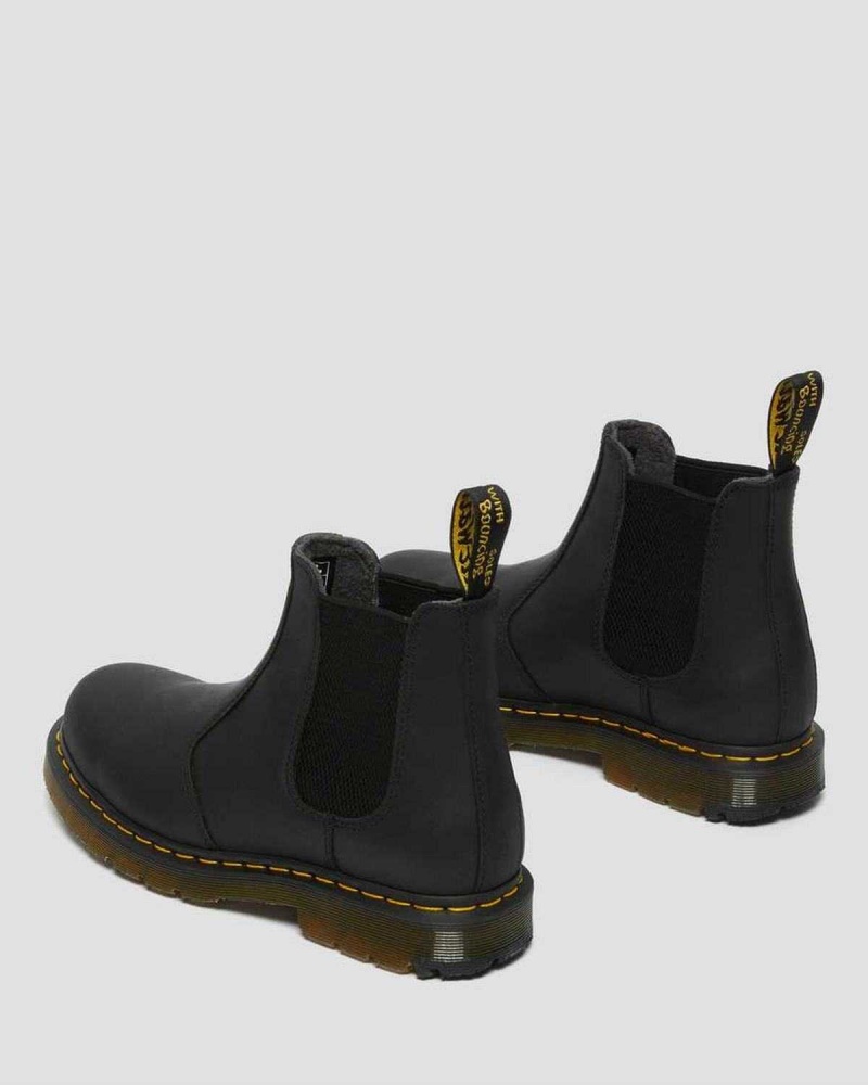 Black DR Martens 2976 DM's Wintergrip Chelsea Boots | 3490VBJYO