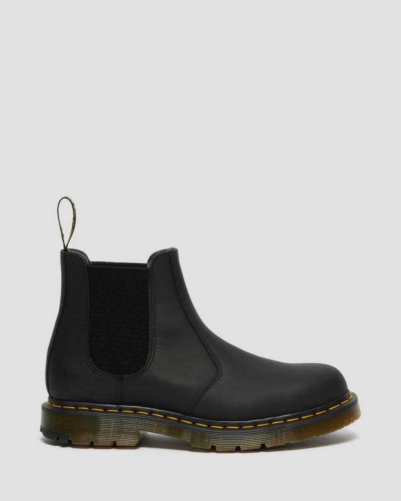 Black DR Martens 2976 DM's Wintergrip Chelsea Boots | 3490VBJYO