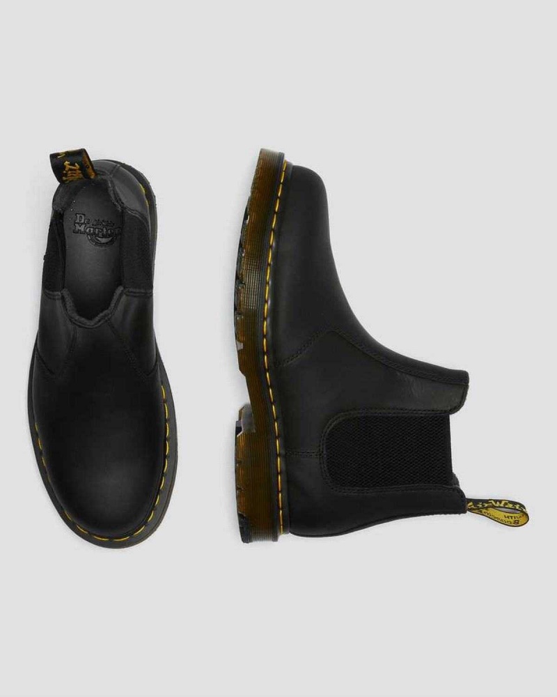 Black DR Martens 2976 DM's Wintergrip Chelsea Boots | 3490VBJYO