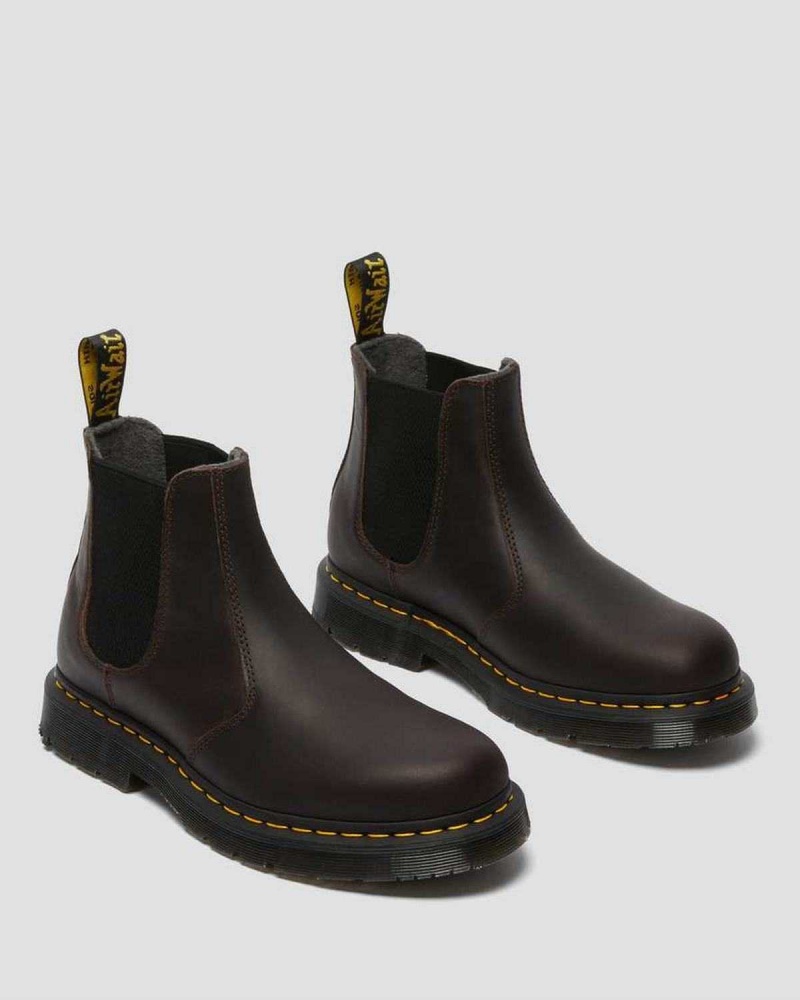 Black DR Martens 2976 DM's Wintergrip Chelsea Boots | 8527OUFTJ