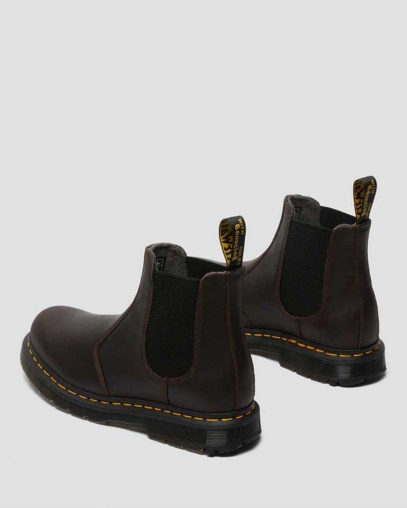 Black DR Martens 2976 DM's Wintergrip Chelsea Boots | 8527OUFTJ