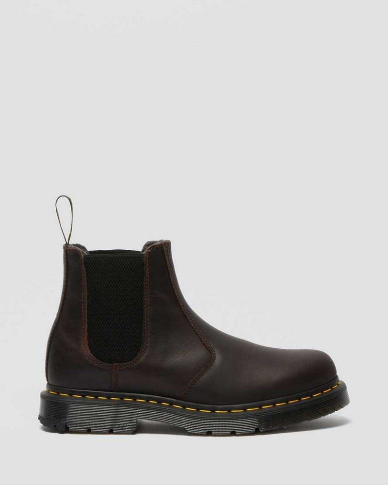 Black DR Martens 2976 DM's Wintergrip Chelsea Boots | 8527OUFTJ