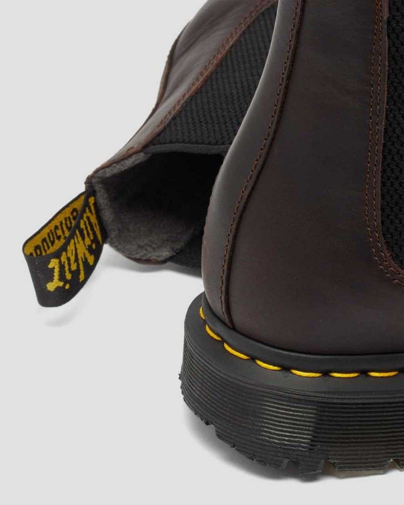 Black DR Martens 2976 DM's Wintergrip Chelsea Boots | 8527OUFTJ