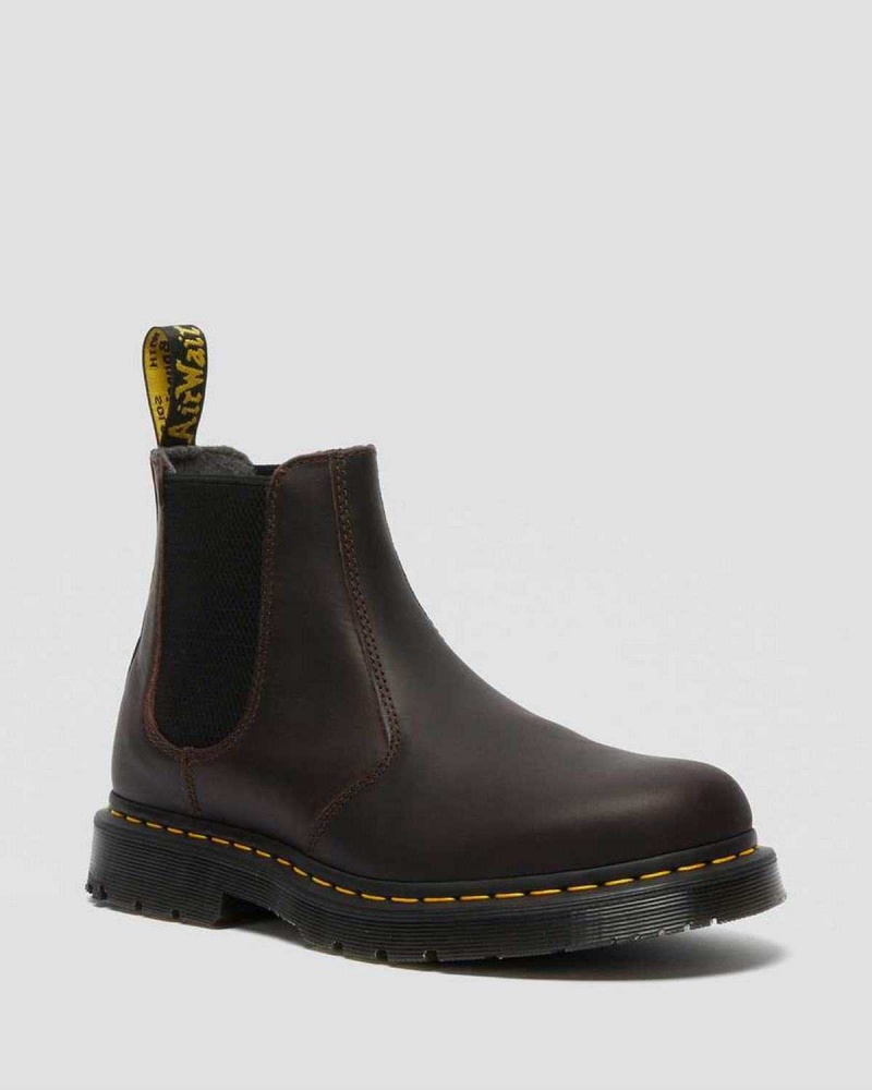 Black DR Martens 2976 DM\'s Wintergrip Chelsea Boots | 8527OUFTJ