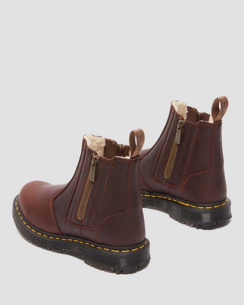 Black DR Martens 2976 DM's Wintergrip Zip Chelsea Boots | 7103CGXOP