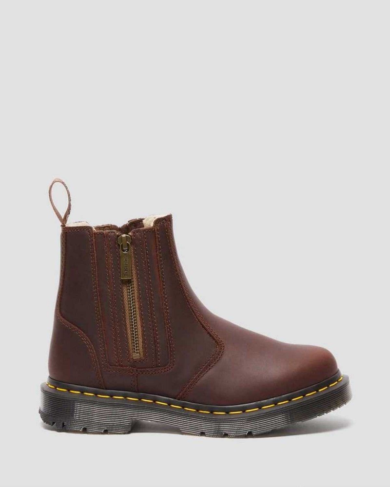 Black DR Martens 2976 DM's Wintergrip Zip Chelsea Boots | 7103CGXOP