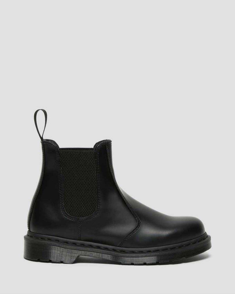 Black DR Martens 2976 Mono Smooth Leather Chelsea Boots | 7329IPHBV