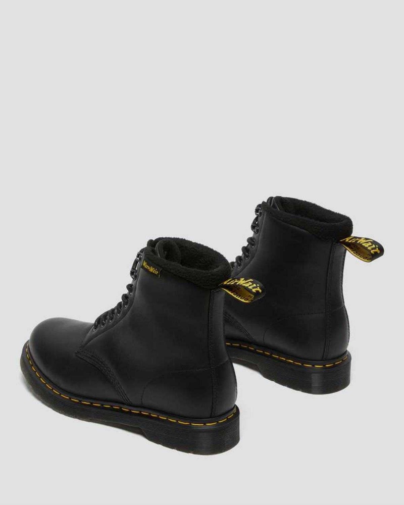 Black DR Martens 2976 Pascal Warmwair Leather Lace Up Boots | 3862XLCSB