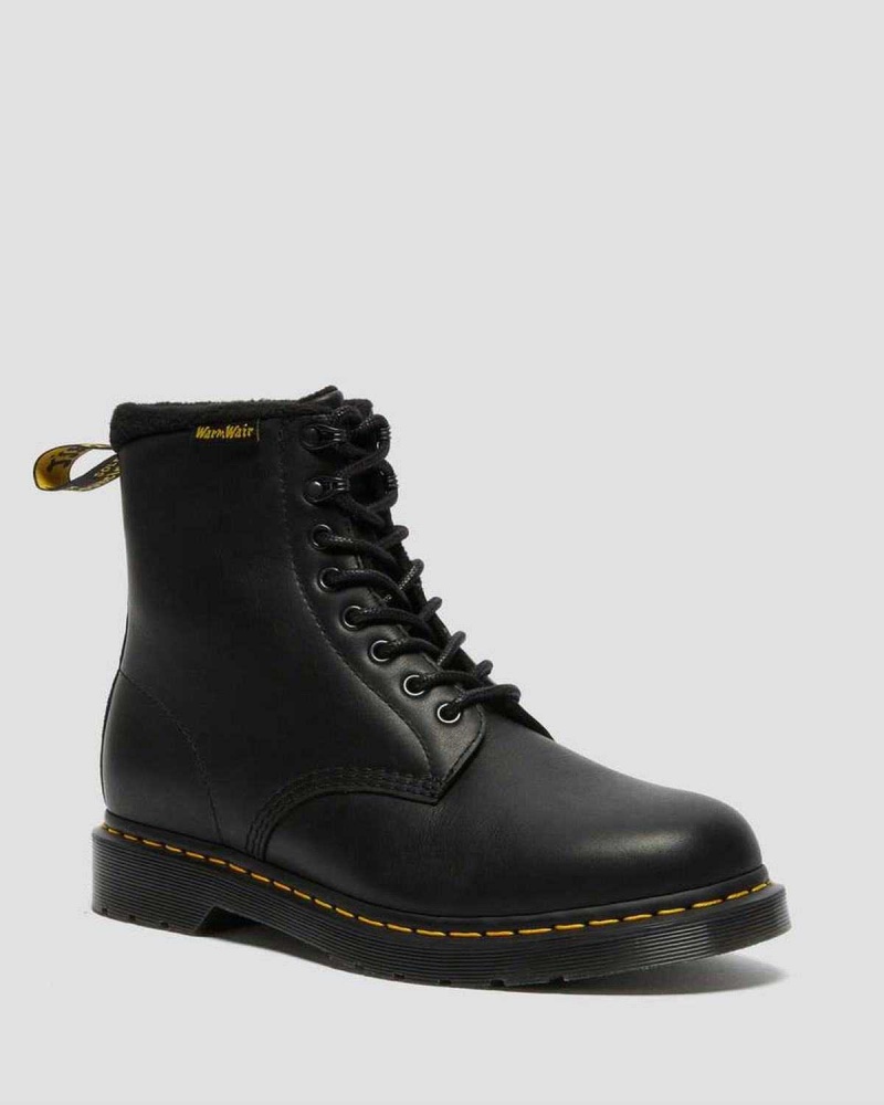 Black DR Martens 2976 Pascal Warmwair Leather Lace Up Boots | 3862XLCSB