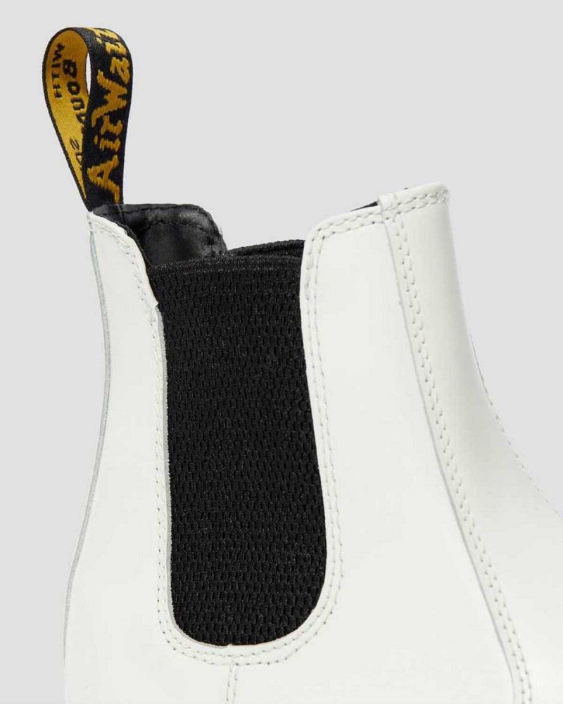 Black DR Martens 2976 Smooth Leather Platform Chelsea Boots | 0635SADCK