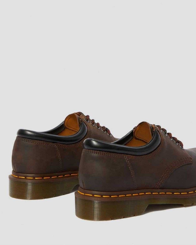 Black DR Martens 8053 Crazy Horse Leather Casual Shoes | 7451PQXZK