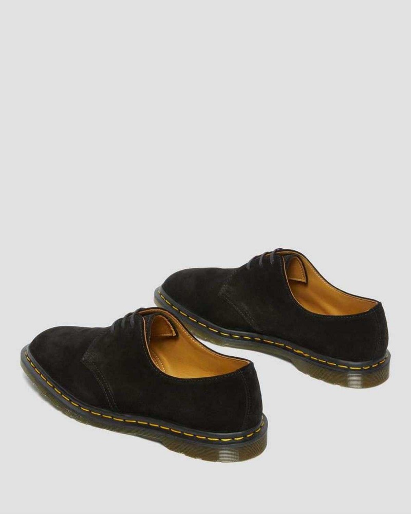 Black DR Martens Archie II Made in England Suede Oxford Shoes | 8940IBRLX