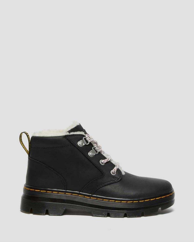 Black DR Martens Bonny Faux Shearling Lined Casual Boots | 3917HZCSJ