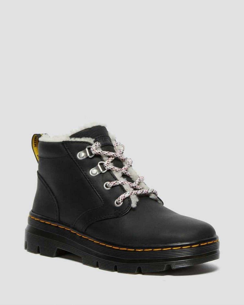 Black DR Martens Bonny Faux Shearling Lined Casual Boots | 3917HZCSJ