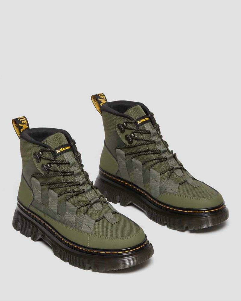 Black DR Martens Boury Leather Casual Boots | 9845KEGAW