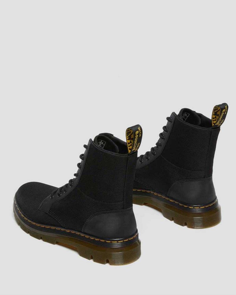 Black DR Martens Combs Poly Casual Boots | 8519BLJQH