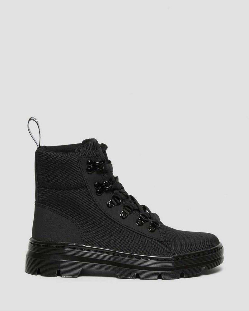 Black DR Martens Combs Poly Casual Boots | 5917RVIKB