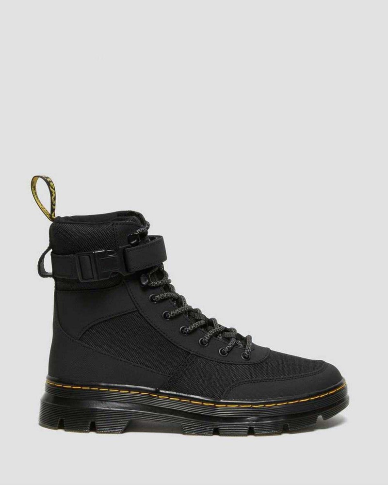 Black DR Martens Combs Tech Extra Tough Poly Casual Boots | 9631IZBPM