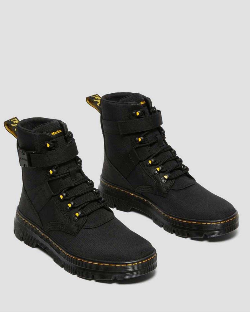 Black DR Martens Combs Tech II Poly Casual Boots | 0639KZXUP