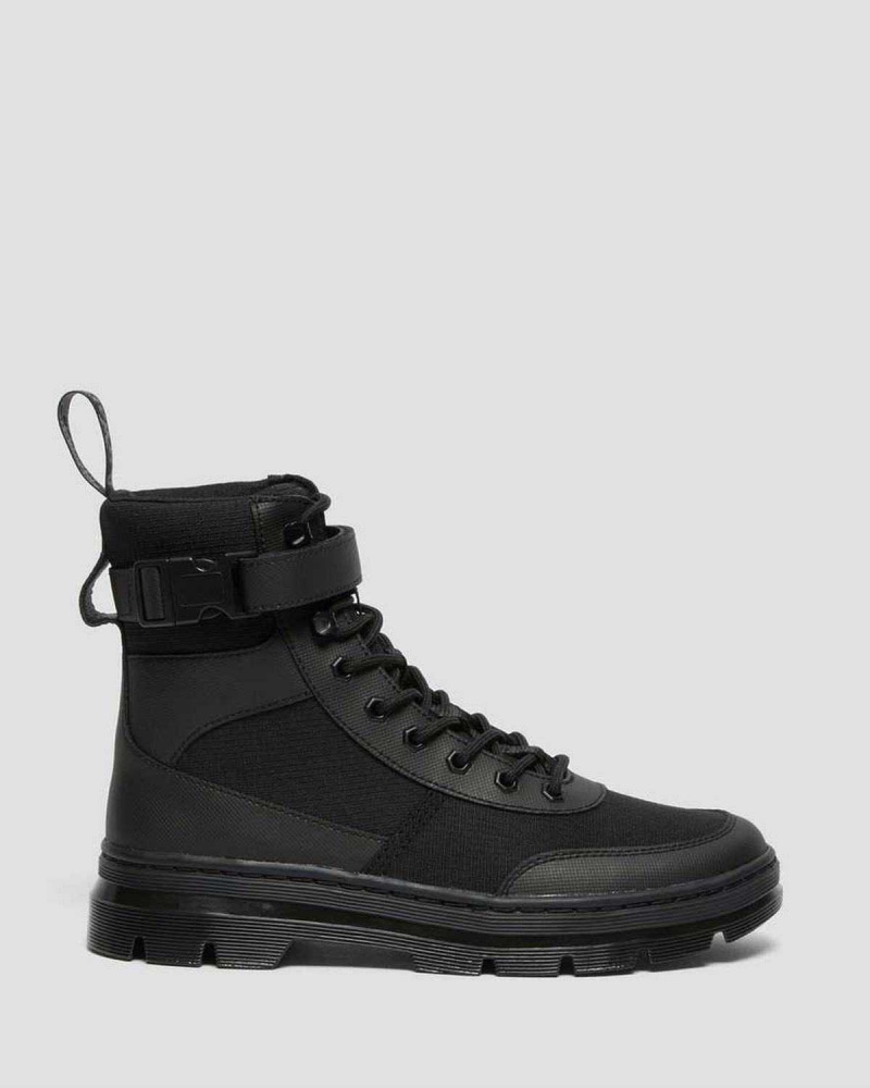 Black DR Martens Combs Tech Poly Casual Boots | 1975WUIDA