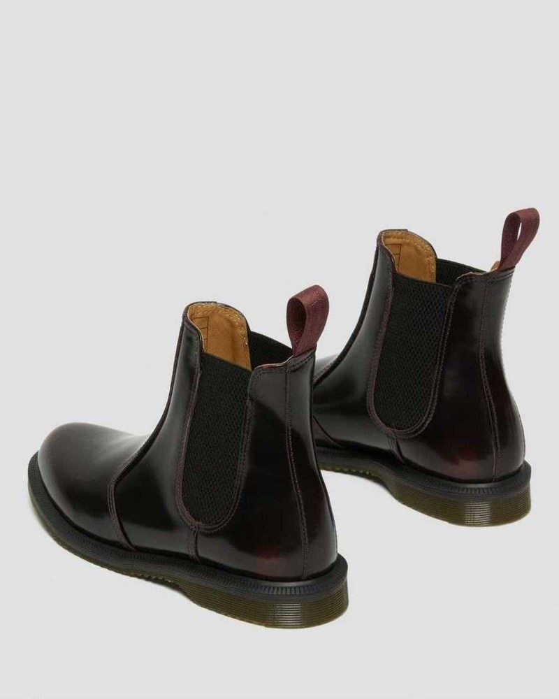 Black DR Martens Flora Arcadia Leather Chelsea Boots | 1526ISEGQ