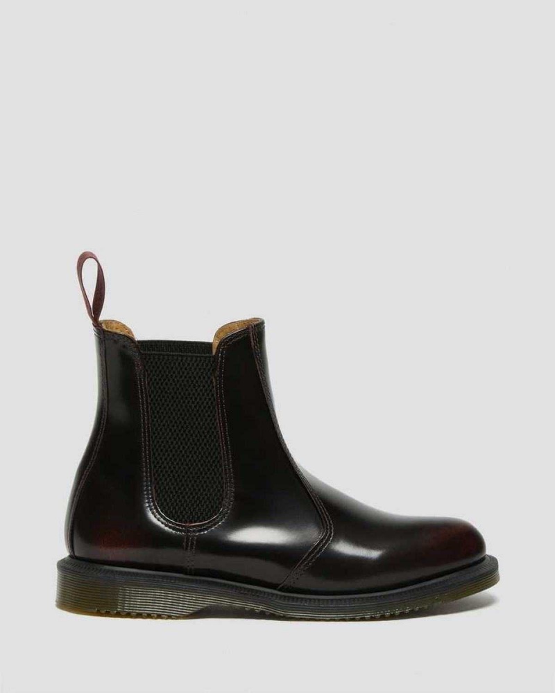 Black DR Martens Flora Arcadia Leather Chelsea Boots | 1526ISEGQ