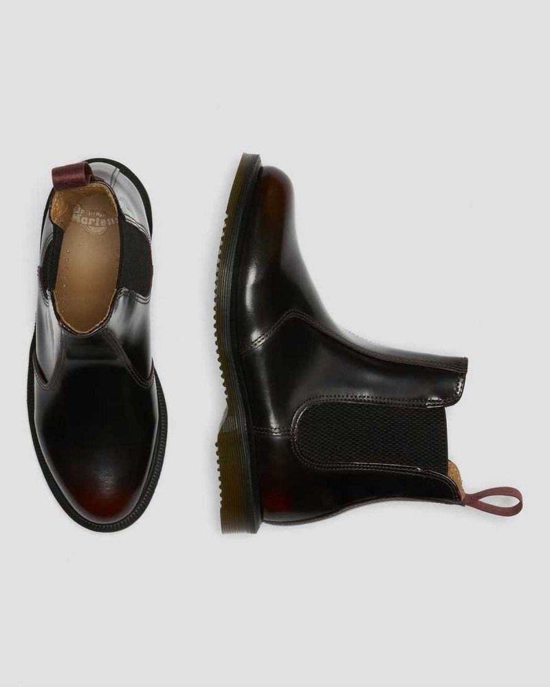 Black DR Martens Flora Arcadia Leather Chelsea Boots | 1526ISEGQ