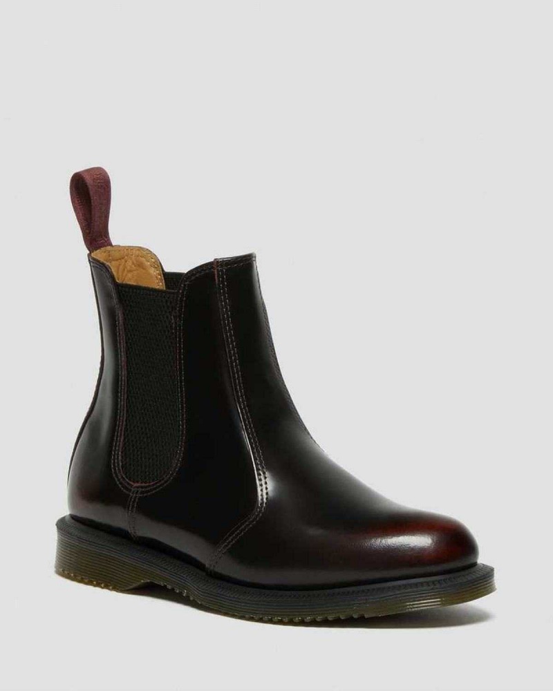 Black DR Martens Flora Arcadia Leather Chelsea Boots | 1526ISEGQ