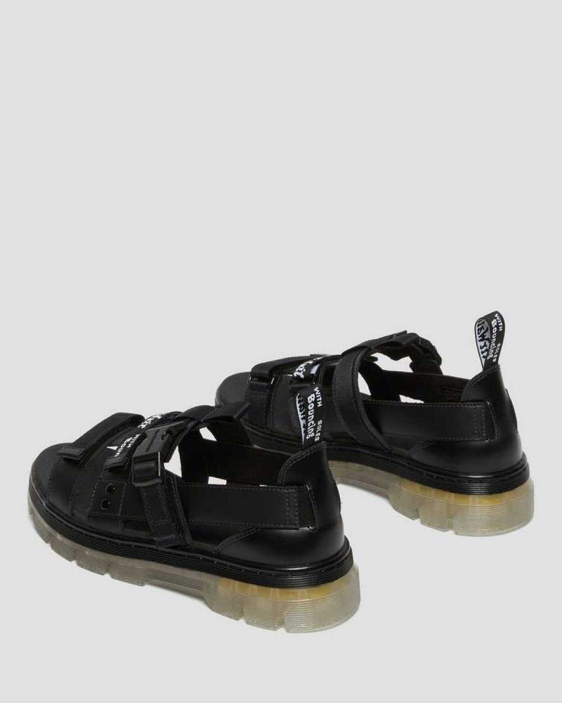 Black DR Martens Pearson Iced Casual Sandals | 6703LMNCO