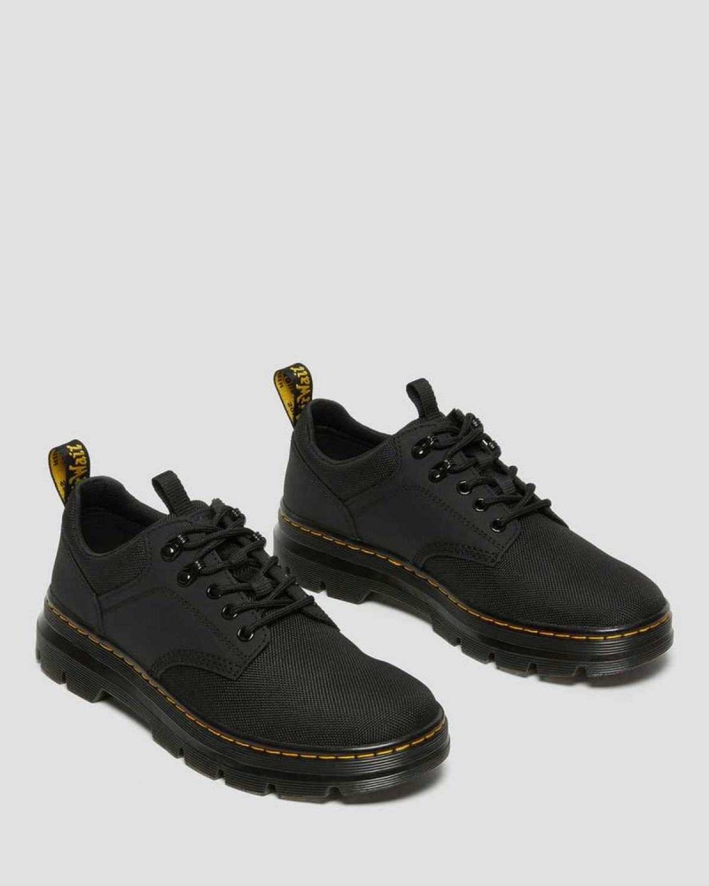 Black DR Martens Reeder Utility Shoes | 0376YCEOW