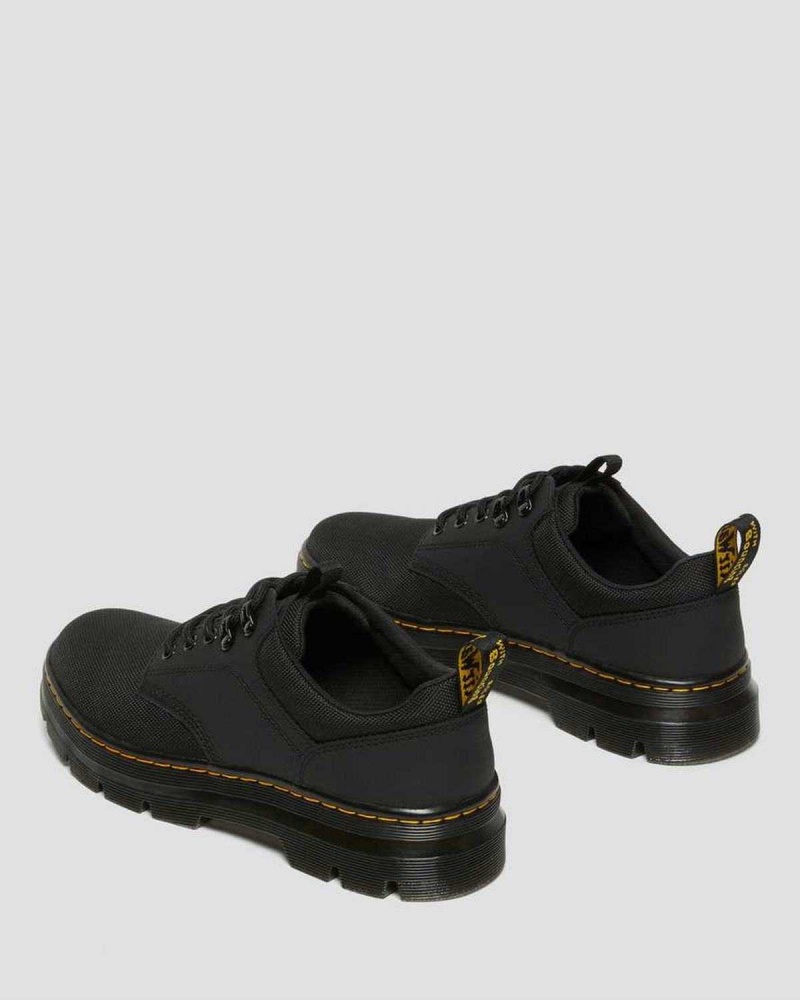 Black DR Martens Reeder Utility Shoes | 0376YCEOW