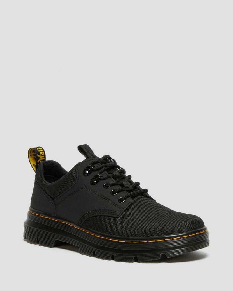 Black DR Martens Reeder Utility Shoes | 0376YCEOW