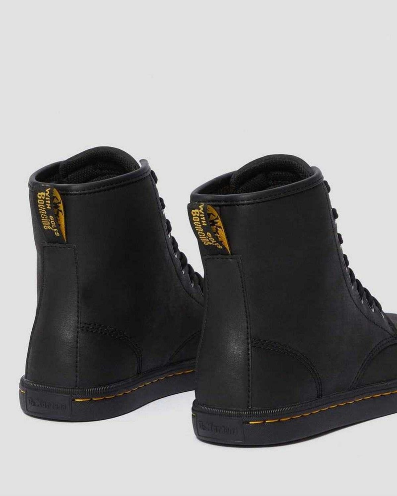 Black DR Martens Sheridan Matte Casual Boots | 0481TOYWM