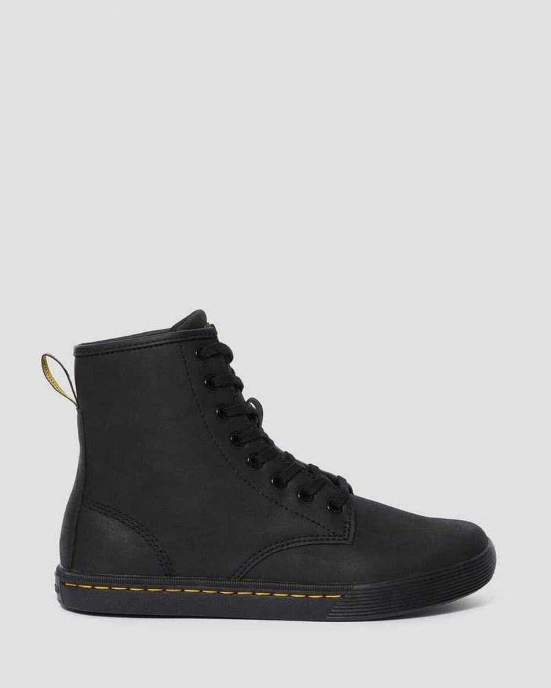 Black DR Martens Sheridan Matte Casual Boots | 0481TOYWM