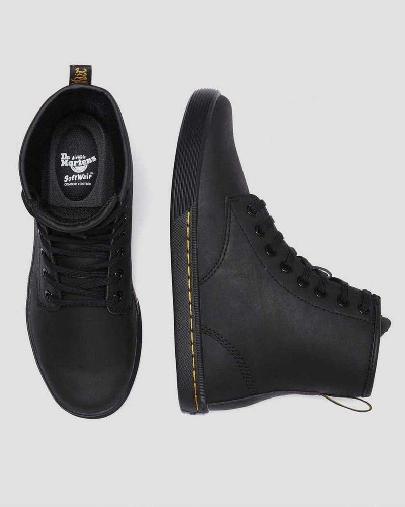 Black DR Martens Sheridan Matte Casual Boots | 0481TOYWM