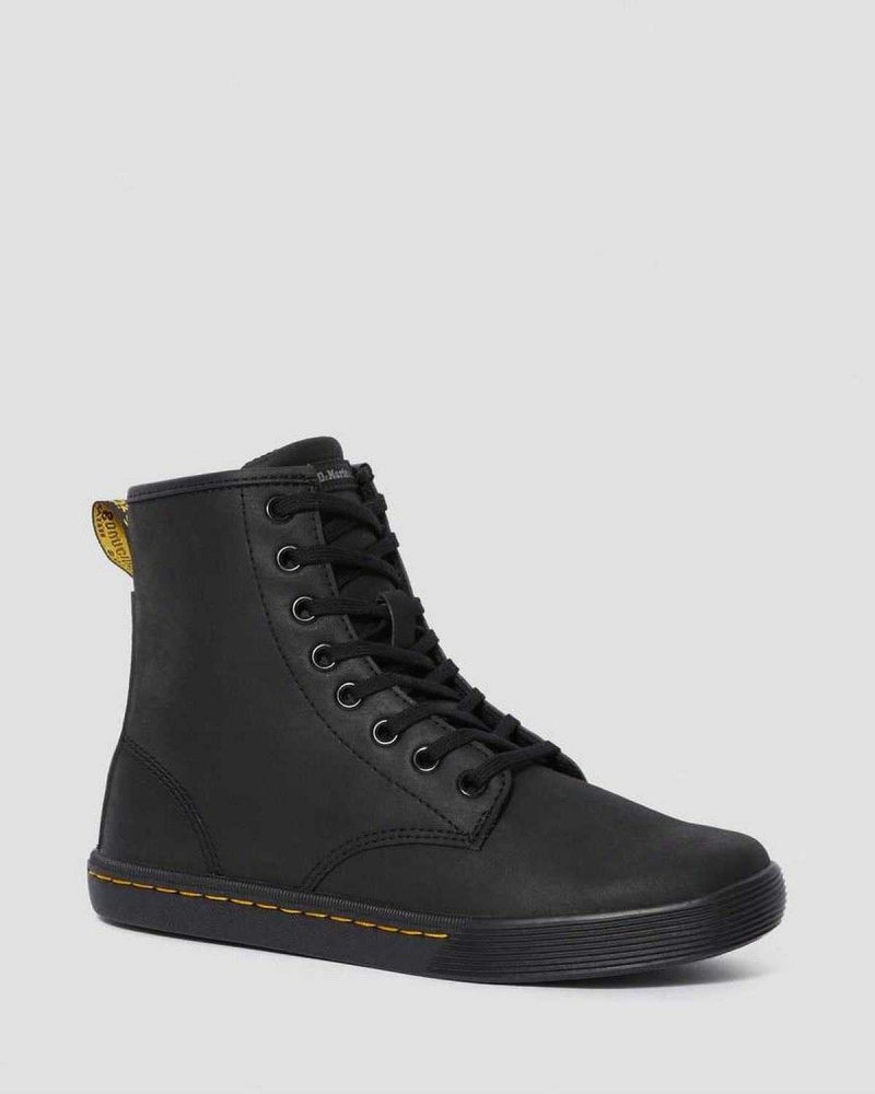 Black DR Martens Sheridan Matte Casual Boots | 0481TOYWM