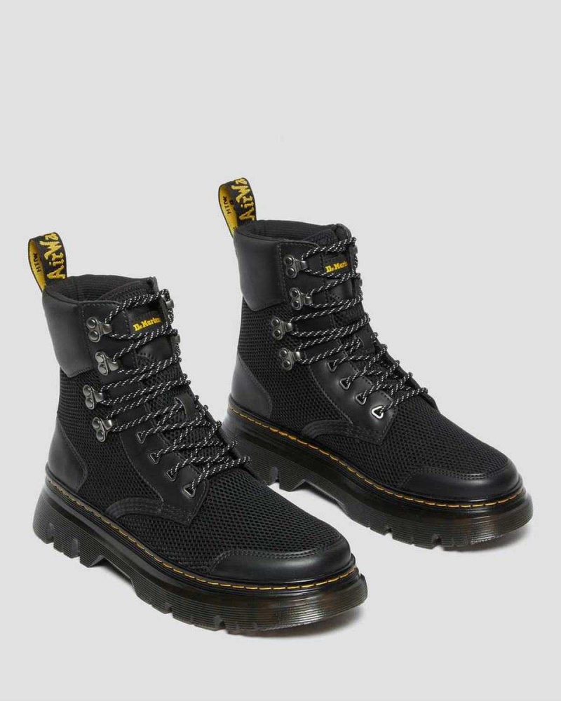 Black DR Martens Tarik Toe Guard Utility Boots | 0719XZUCH