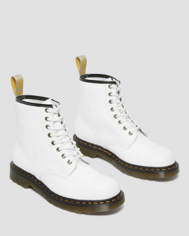 Black DR Martens Vegan 1460 Kemble Lace Up Boots | 0312JPGFD