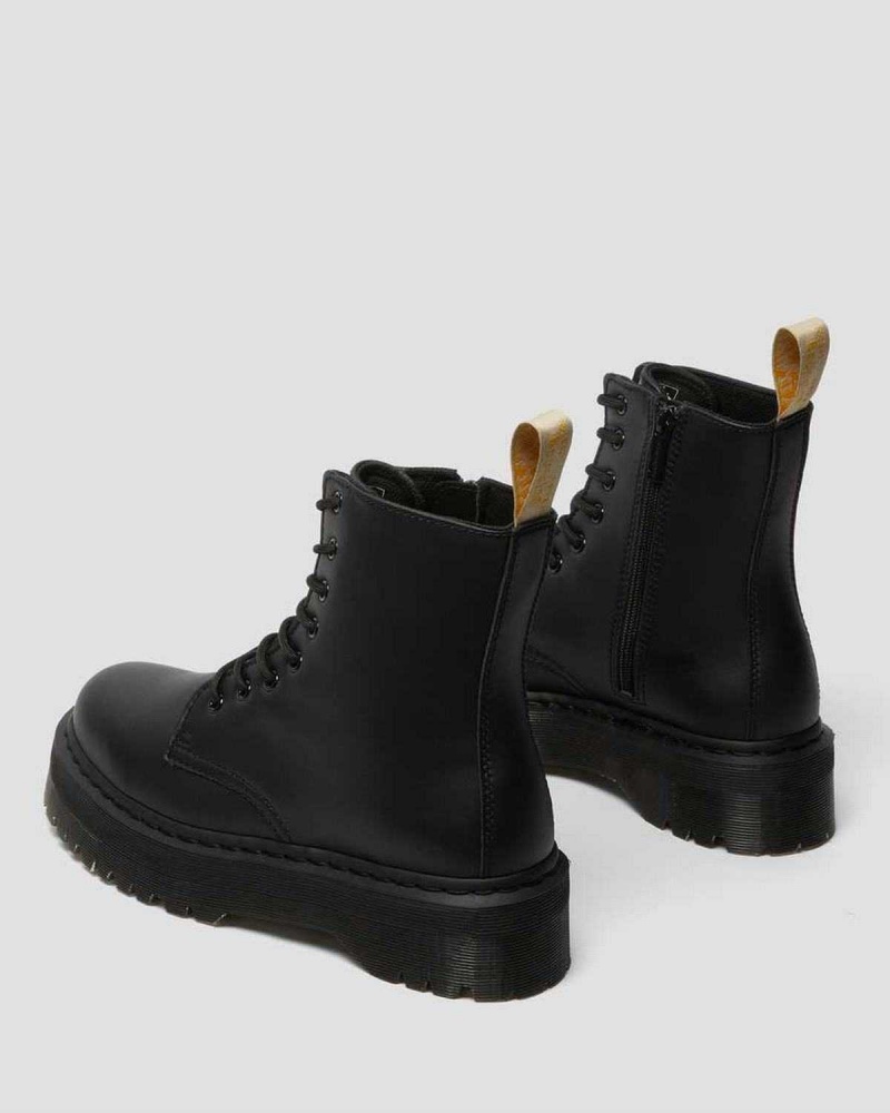 Black DR Martens Vegan Jadon II Mono Platform Boots | 2084TJFDN