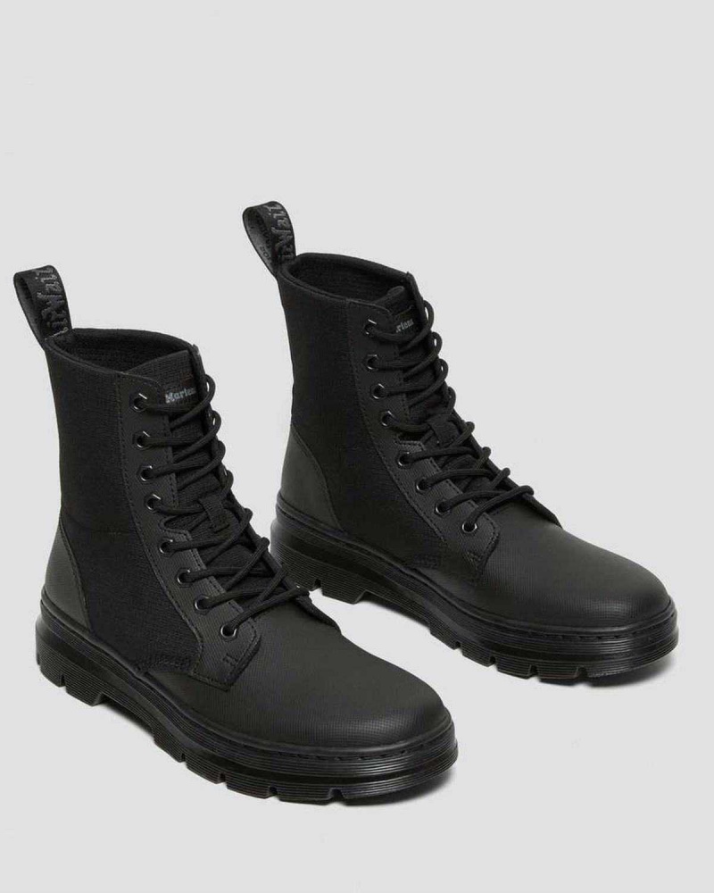 Black / Black DR Martens Combs II Poly Casual Boots | 7429YLQSW