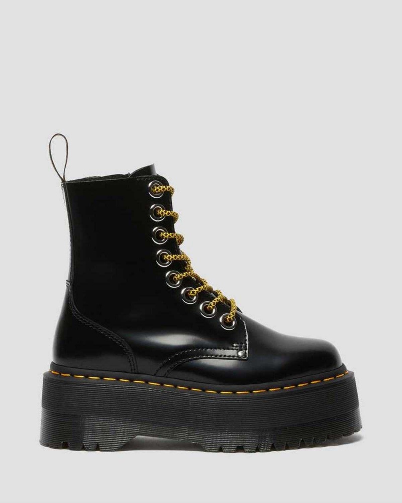 Blue DR Martens Jadon Max Platform Boots | 6524FYGCA